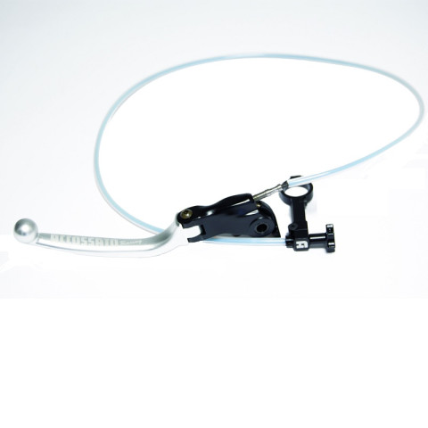 Brake lever folding ACCOSSATO RA001 With Integrated remote adjuster for Original Brake Master Cylinders silver