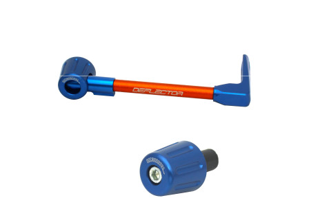 Lever guard in aluminium + left end ACCOSSATO DE004 with orange hose and joint right