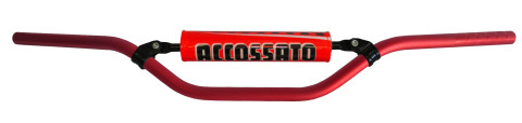 Handlebar ACCOSSATO aluminium, 22 mm crven