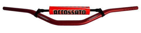 Handlebar ACCOSSATO aluminium, 28.5 mm crven