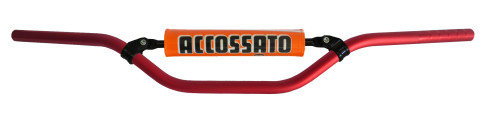 Handlebar ACCOSSATO aluminium, 22 mm crven