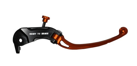 Ručica kočnice ACCOSSATO LV030 in Aluminium For Brake Master Cylinder Ready To Brake orange