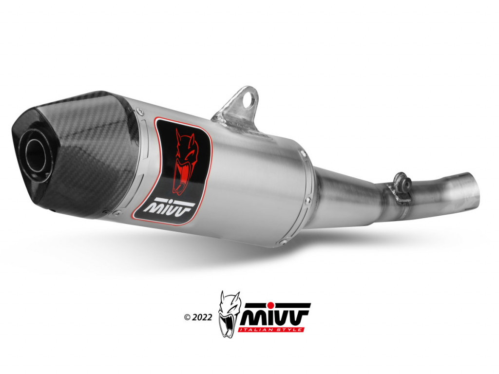 Silencer MIVV STR-1 M.HU.010.L4C Titanium for HUSQVARNA Enduro 701 2021-2024, HUSQVARNA Supermoto 701 2021-2024