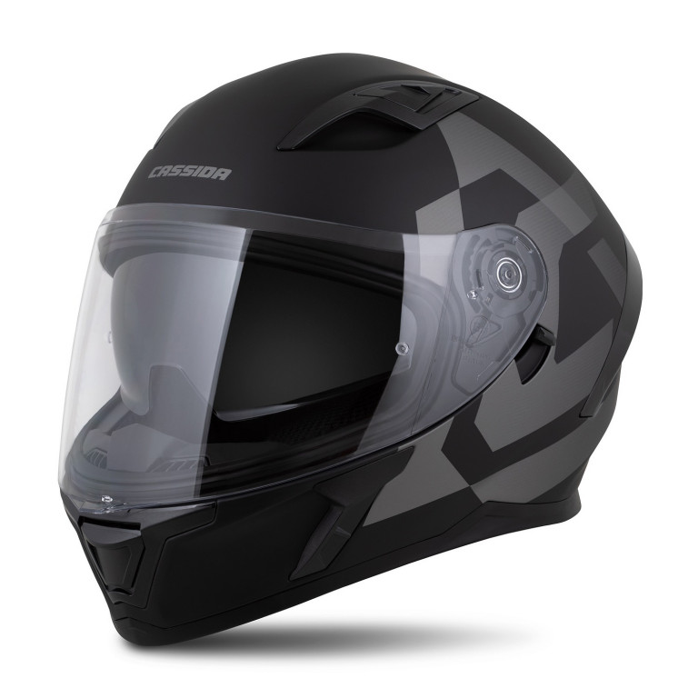 Full face helmet CASSIDA Orbit Grind black matt, gray 2XL