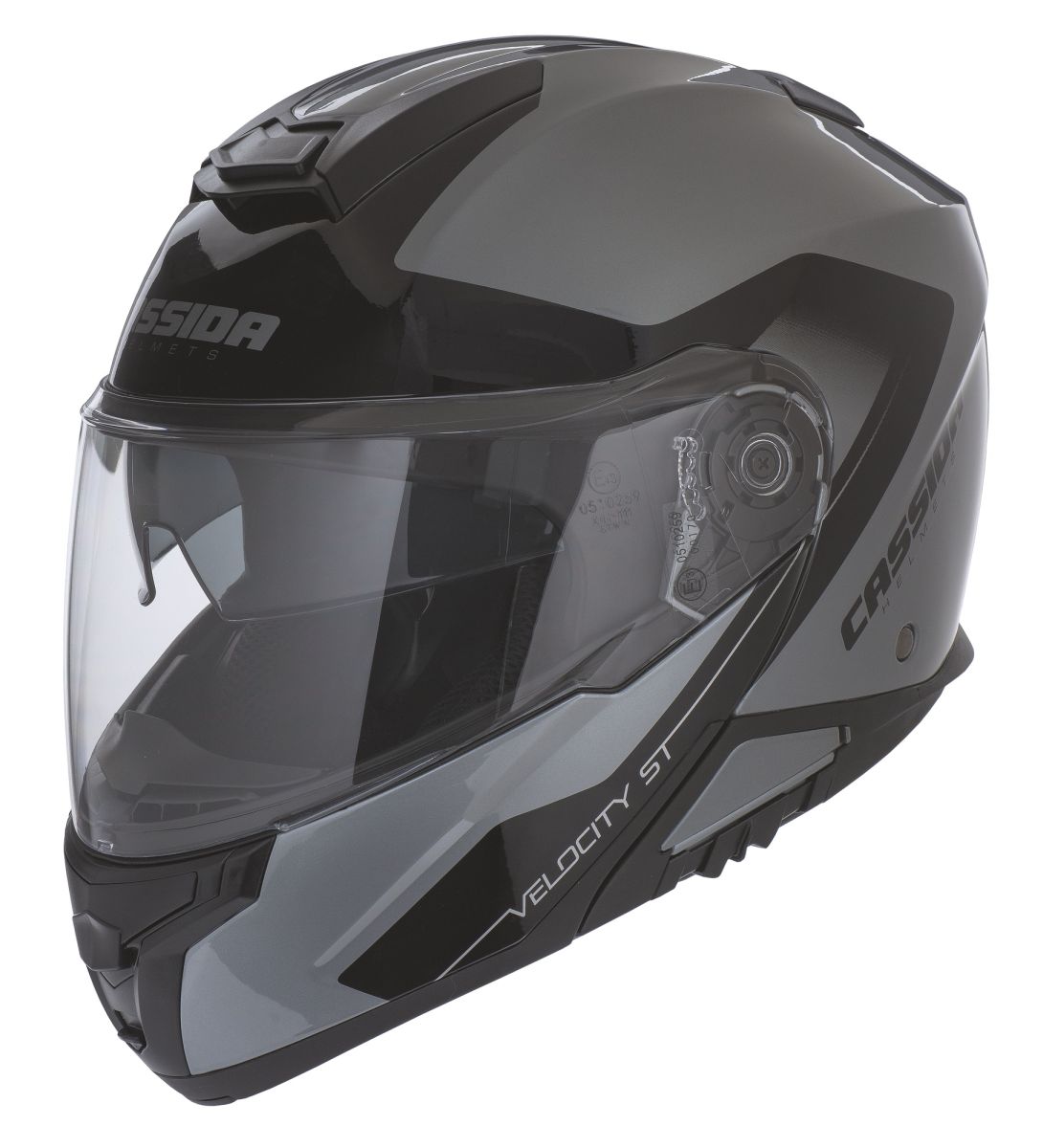 Full face helmet CASSIDA VELOCITY ST 2.1 titanium silver / black M