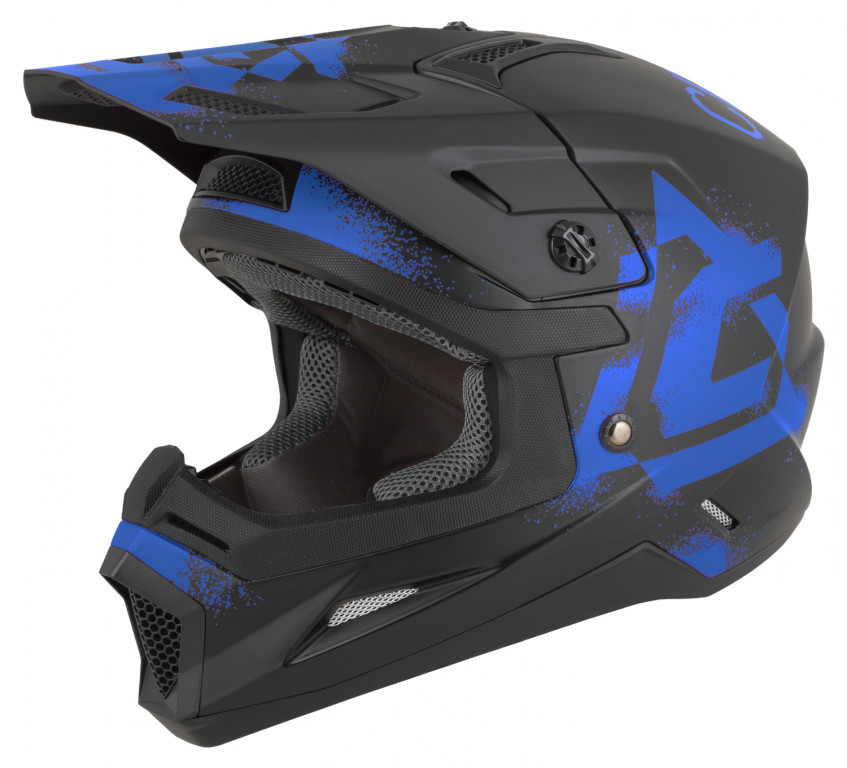 Motocross Helmet CASSIDA CROSS CUP 2 CREW JUNIOR black matt/blue S