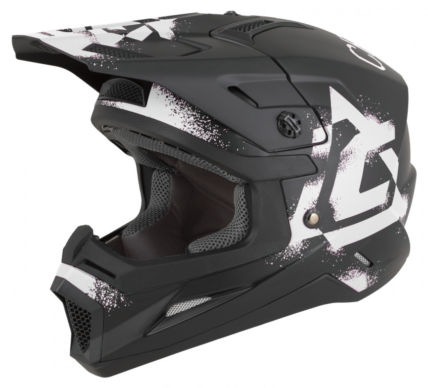 Motocross Helmet CASSIDA CROSS CUP 2 CREW JUNIOR black matt/white M