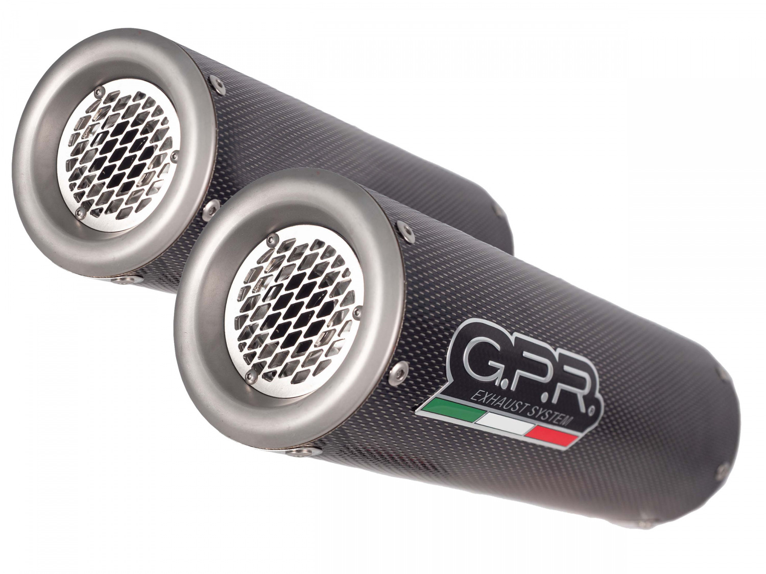 Dual slip-on exhaust GPR M3 Y.115.M3.PP Brushed Stainless steel including removable db killers and link pipes