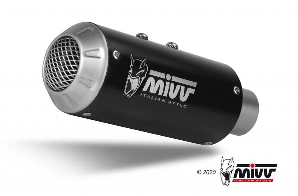 Cijeli ispušni sustav MIVV MK3 Y.075.SM3B Black Stainless Steel for YAMAHA XSR 125 2022-2024