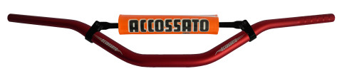 Handlebar ACCOSSATO aluminium, 28.5 mm crven