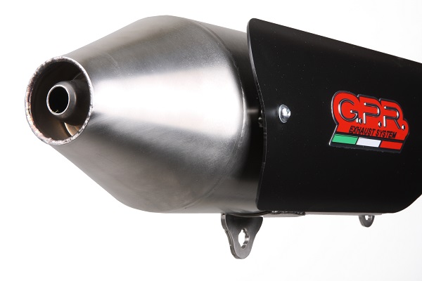 Slip-on exhaust GPR POWER BOMB SCOM.202.BOMB Brushed Stainless steel including removable db killer