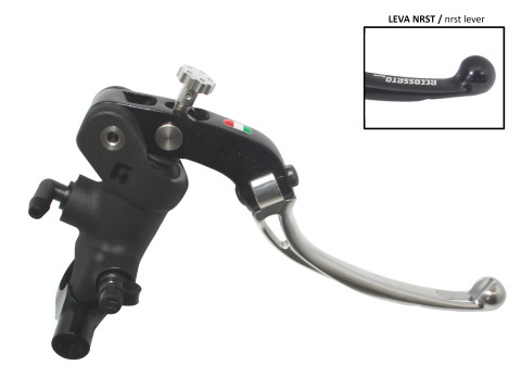 Radial brake master cylinder ACCOSSATO PC014 19 x 20 with folding lever,silver