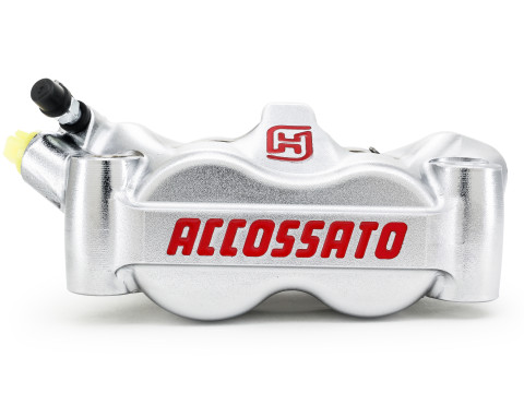 Radial brake caliper ACCOSSATO PZ007 forged monoblock 100 mm distance with pistons in aluminium
