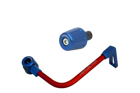 Lever guard in aluminium + left end ACCOSSATO DE004 with red hose and joint right