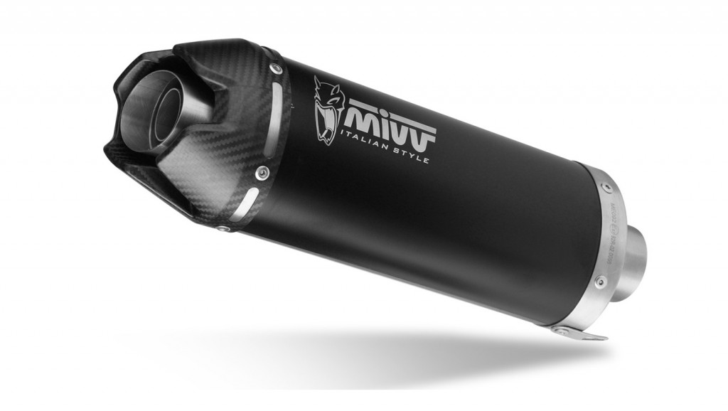 Cijeli ispušni sustav 4x2x1 MIVV AK-1 H.094.KZK Black with carbon cap