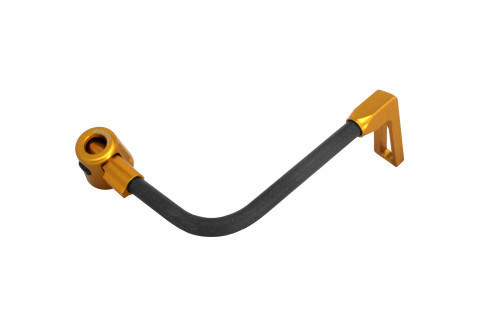 Lever guard ACCOSSATO DE006 with black hose and joint right, carbon