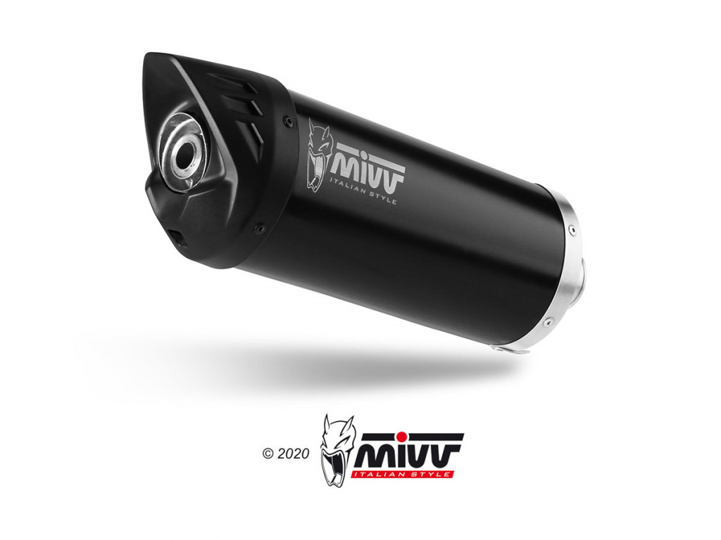 Silencer MIVV MOVER MV.YA.0008.LV Crni for YAMAHA Tricity 300 2021-2024