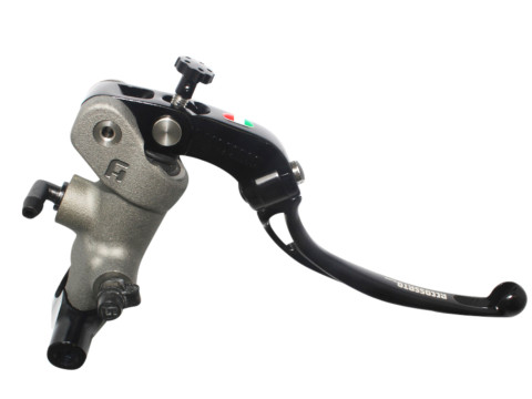 Radial brake master cylinder ACCOSSATO PC002 19 x 18 with folding lever,black