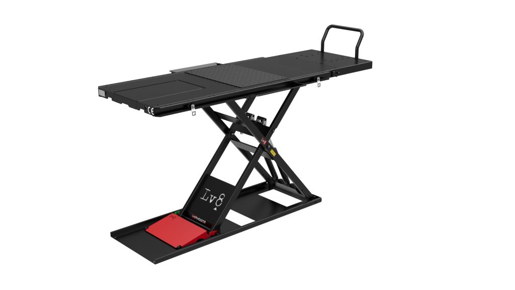 Motorcycle lift LV8 NANO 600 SPLIT EN600HGSFE.TBK with electro-hydraulic unit Crni