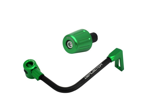 Lever guard in aluminium + left end ACCOSSATO DE004 with black hose and joint right
