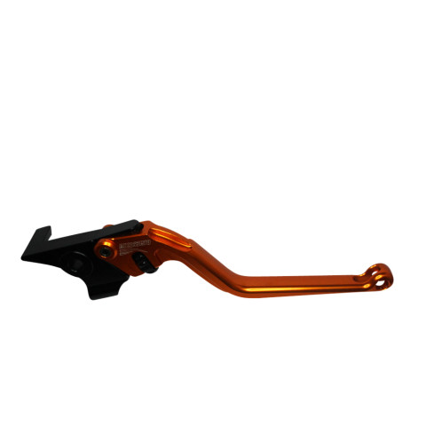 Brake lever ACCOSSATO EDF016 fixed CNC-worked aluminium, orange