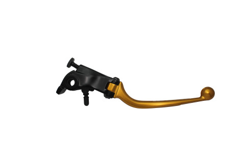 Adjustable folding lever ACCOSSATO LV012 in aluminium for original brake master cylinders zlato