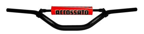 Handlebar ACCOSSATO aluminium, 28.5 mm Crni