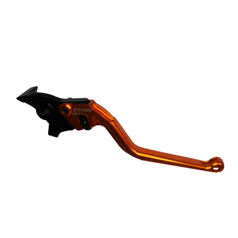 Brake lever ACCOSSATO EDF039 fixed CNC-worked aluminium, orange