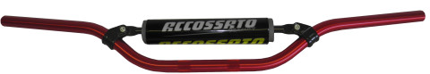 Handlebar ACCOSSATO aluminium, 22 mm crven