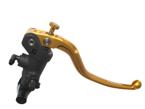 Radial brake master cylinder ACCOSSATO PC010 19 x 18 with fixed lever,gold