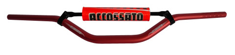 Handlebar ACCOSSATO aluminium, 28.5 mm crven