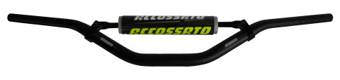 Handlebar ACCOSSATO aluminium, 28.5 mm Crni