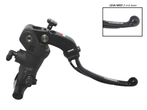 Radial brake master cylinder ACCOSSATO PC011 19 x 19 with folding lever,black