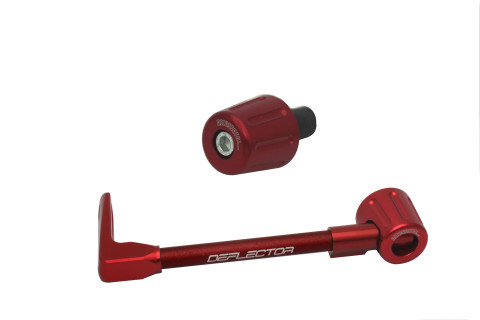 Lever guard in aluminium + right end ACCOSSATO DE005 with red hose and joint left
