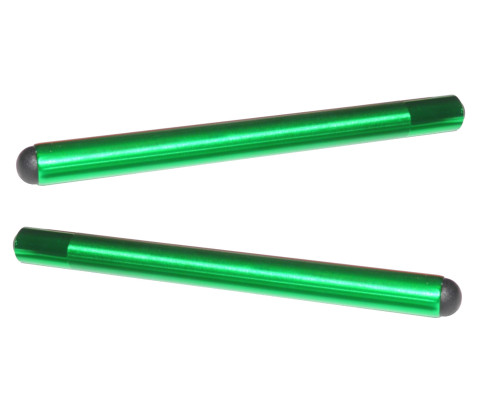 Clip-ons ACCOSSATO TB003 aluminium, 280mm with caps, Green