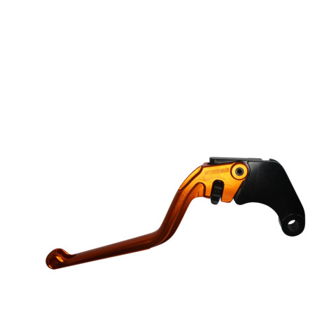 Clutch Lever ACCOSSATO ESH607 fixed CNC-worked aluminium, orange
