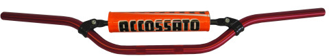 Handlebar ACCOSSATO aluminium, 22 mm crven