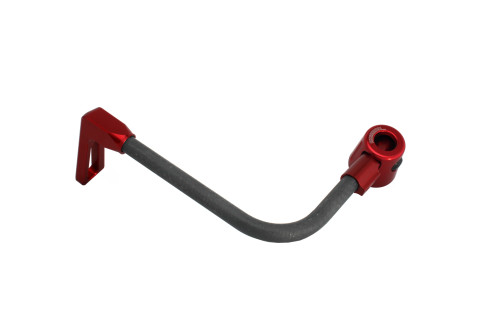 Lever guard ACCOSSATO DE007 with black hose and joint left, carbon