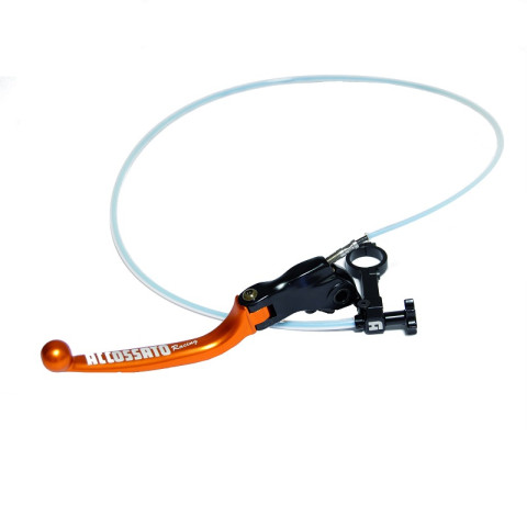 Brake lever folding ACCOSSATO RA001 With Integrated remote adjuster for Original Brake Master Cylinders orange