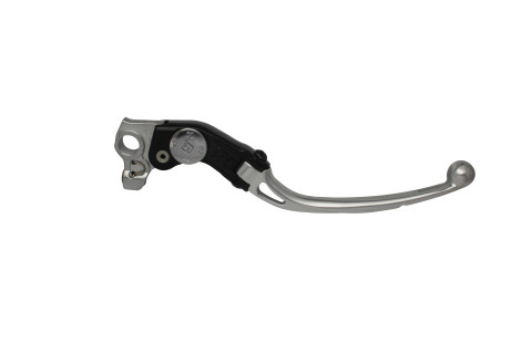 Adjustable folding lever ACCOSSATO LV011 in aluminium for original brake master cylinders silver