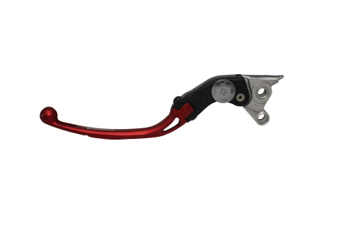 Adjustable folding lever ACCOSSATO LV008 in aluminium for original clutch master cylinders crven