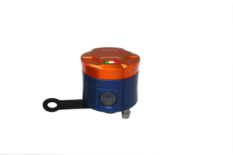 Brake fluid reservoir ACCOSSATO CNC-worked FU104 straight bracket included orange