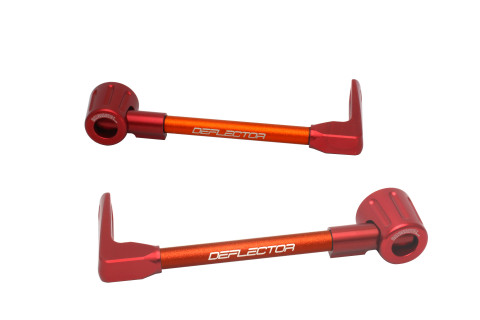 Lever guard ACCOSSATO DE003 with orange hose and joint right + left , aluminium