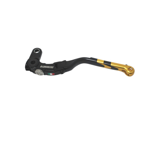 Folding lever ACCOSSATO LV025 in aluminium for ACCOSSATO full clutch zlato