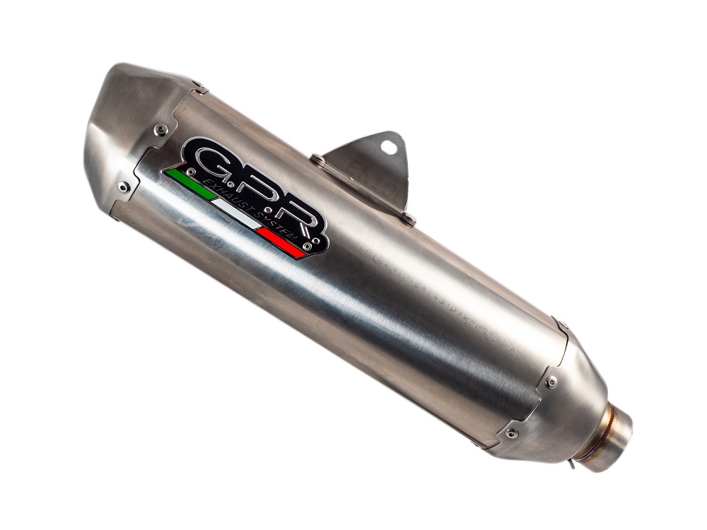 Slip-on exhaust GPR PENTAROAD VO.5.CAT.PE.IO Brushed Stainless steel including removable db killer, link pipe and catalyst