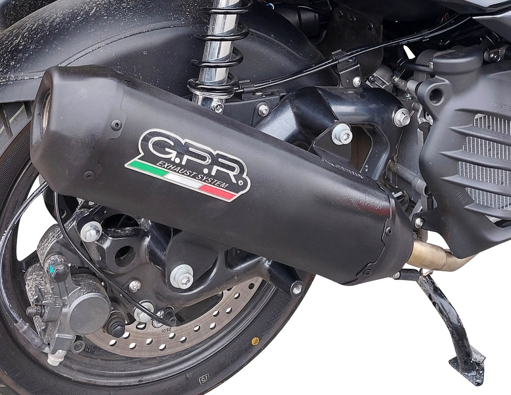 Slip-on exhaust GPR PENTAROAD BM.109.CAT.PE.BL Matte Black including removable db killer, link pipe and catalyst