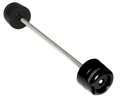 Rear fork protection ACCOSSATO PP008 aluminium and plastic material Crni