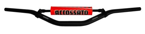 Handlebar ACCOSSATO aluminium, 28.5 mm Crni
