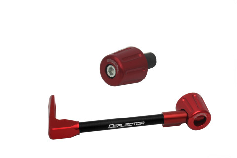 Lever guard in aluminium + right end ACCOSSATO DE005 with black hose and joint left