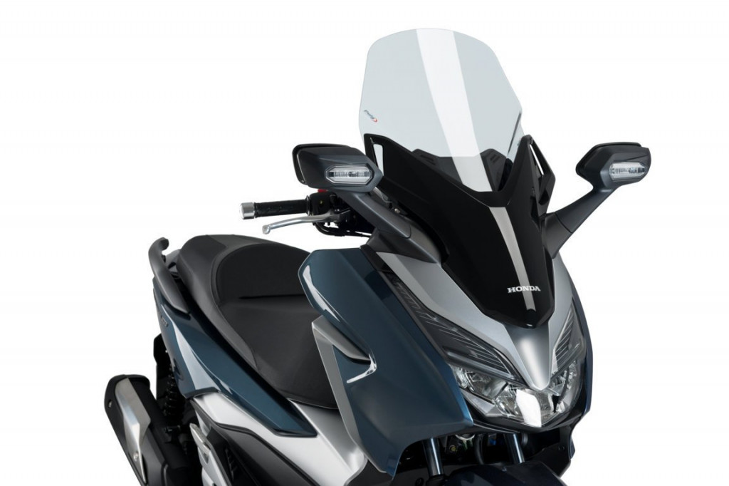 Windshield PUIG V-TECH LINE TOURING 1295H smoke for HONDA NSS 300 Forza 2018-2020, HONDA NSS 125 Forza 2015-2020